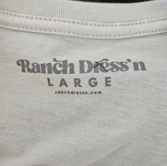 Ranch Dress'n Western Graphic Tee in Cream Large - Picture 5 of 6
